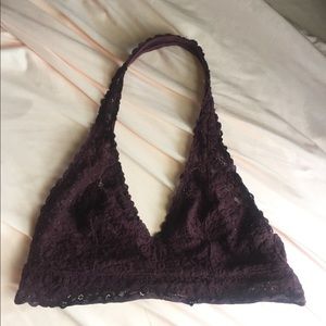 Maroon bra from aerie